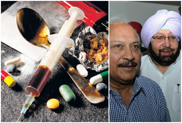Brahm Mohindra with cm captain amrinder singh on drugs