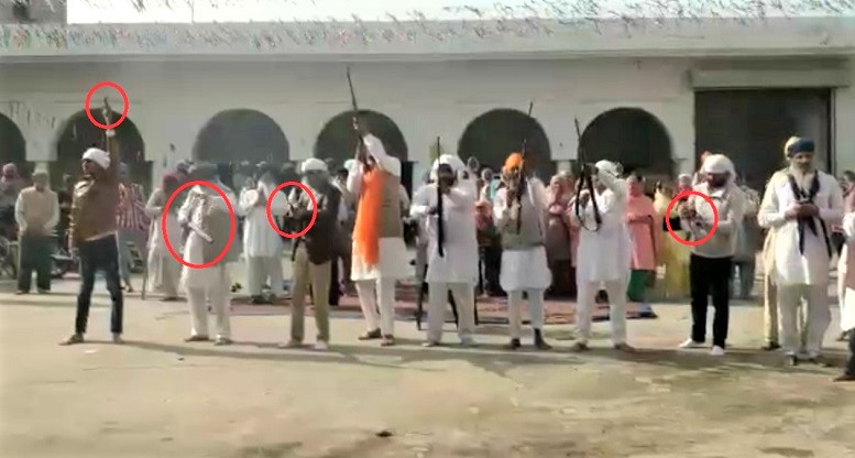people fired in joy on the gurpurab eve in haryana fatehabad