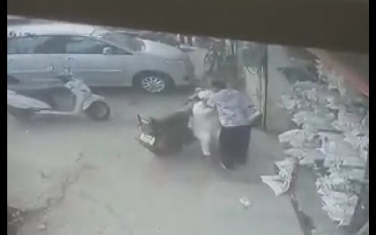 ludhiana old man beaten by a man
