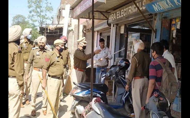 Police Strictness in Ludhiana Due to Punjab Lockdown