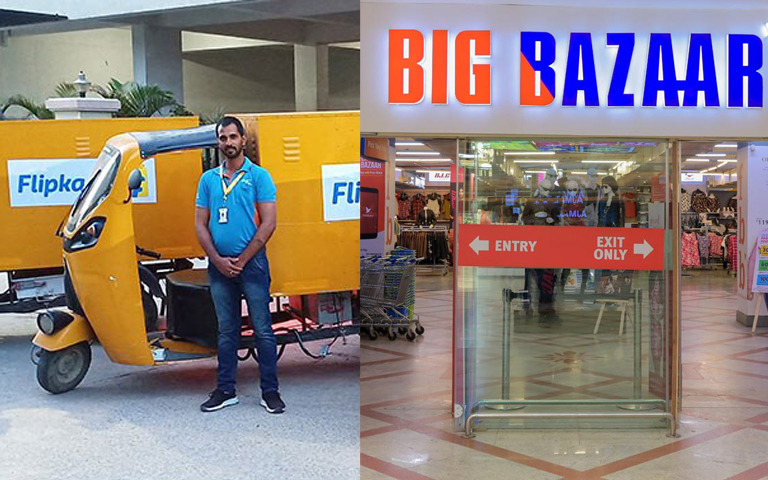 Bigg Bazaar and Flipkart will Home Deliver Grocery Item