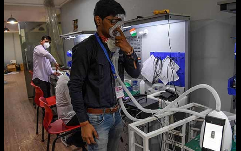 India invents Ventilator Costs is less than 10 thousand
