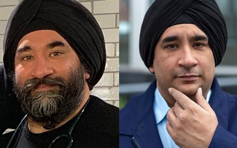 2-sikh-doctors-cut-the-beards-for-corona-patients