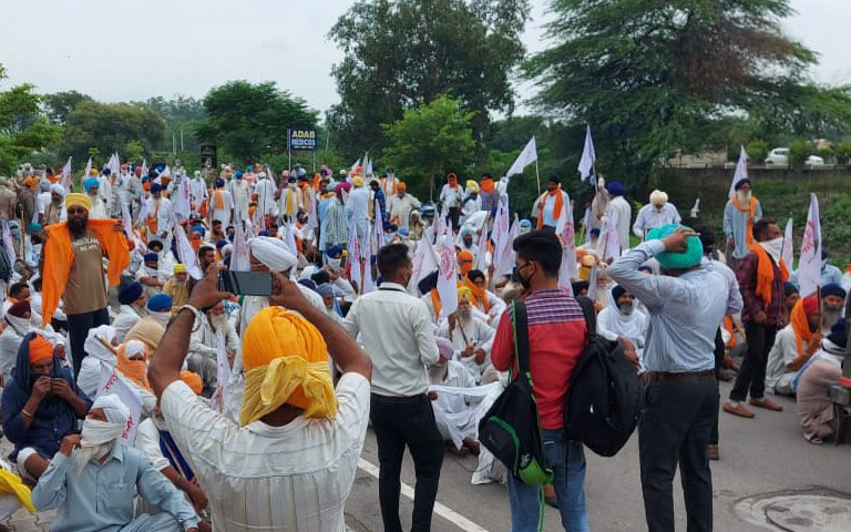 kisan-mazdoor-sangharsh-committee-protest-at-amritsar